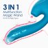 Vibeconnect - Vibrador resistente al agua para G-spot y clítoris (azul)