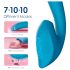 Vibeconnect - Vibrador resistente al agua para G-spot y clítoris (azul)