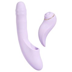   Svakom DuoGlow - vibrador doble punto G y clítoris - silicona lila