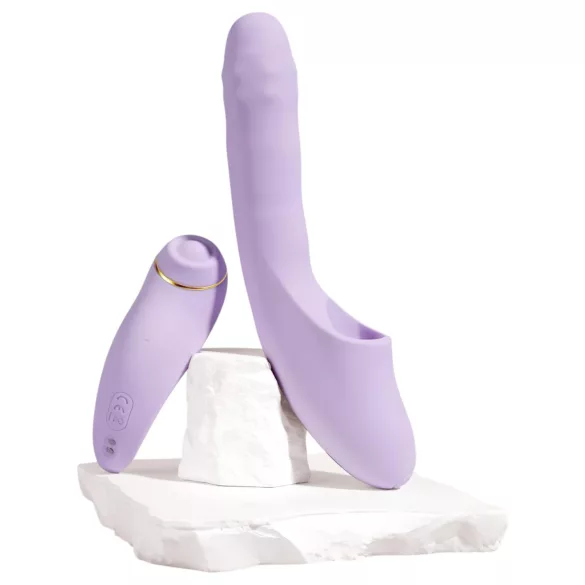 Svakom DuoGlow - Vibrador para punto G y clítoris controlado por app (morado)