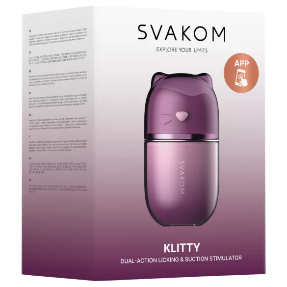 Svakom Klitty - vibrador succionador de clítoris con ondas de aire controlado por aplicación