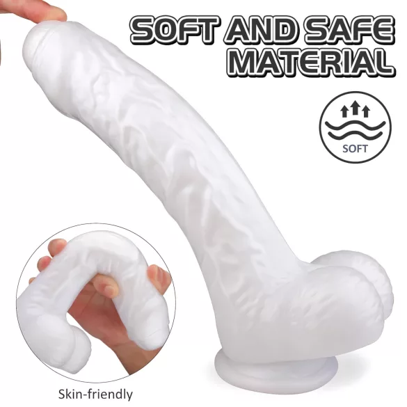 Sex HD Martin - consolador realista con testículos y ventosa - color blanco