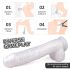 Dildo realista con ventosa Martin HD - blanco