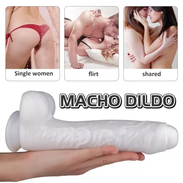 Sex HD Martin - consolador realista con testículos y ventosa - color blanco