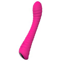   Sex HD Sunshine - vibrador punto G recargable con estrías - silicona rosa