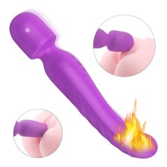   Sex HD Iris - Vibrador masajeador con calentamiento y 2 motores - silicona lila