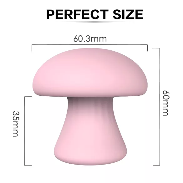 Magic Mushroom - vibrador recargable (rosa)