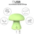 Magic Mushroom - vibrador facial recargable (verde)