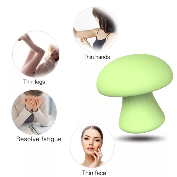 Magic Mushroom - vibrador facial recargable (verde)