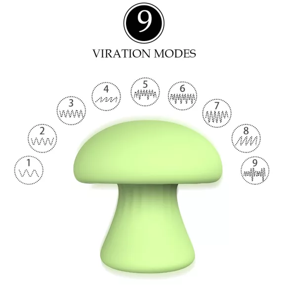 Magic Mushroom - vibrador facial recargable (verde)