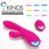 Sex HD Muses - vibrador recargable impermeable con calor - silicona rosa