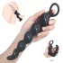 Sex HD Steven - consolador anal con perlas - silicona negra