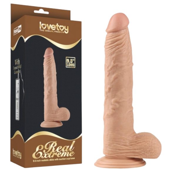 Lovetoy Real Extreme - consolador con ventosa - realista 24cm