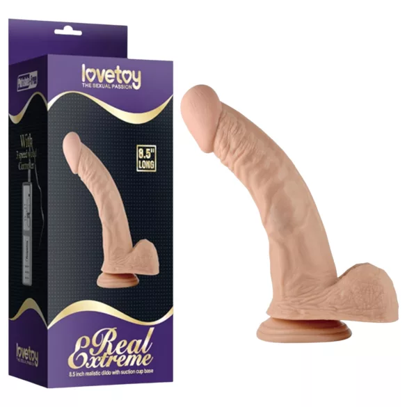 Lovetoy Real Extreme - consolador punto G - 21 cm - color natural