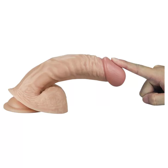Lovetoy Real Extreme - consolador punto G - 21 cm - color natural