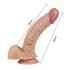 Lovetoy Real Extreme - consolador punto G - 21 cm - color natural