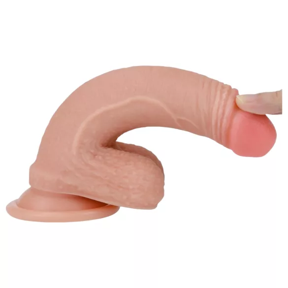 Lovetoy Nature Cock - dildo realista doble capa - 18 cm color natural