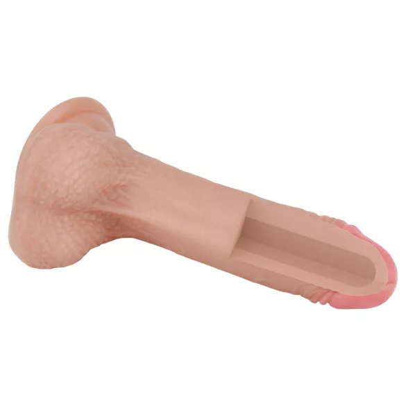 Lovetoy Nature Cock - dildo realista doble capa - 18 cm color natural