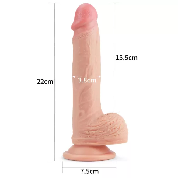 Lovetoy Nature Cock - dildo realista con ventosa - 21cm color piel