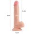 Dildo realista con ventosa Lovetoy - 21cm (natural)