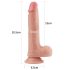 Dildo Realista Bicapas Lovetoy Nature Cock 20cm (natural)