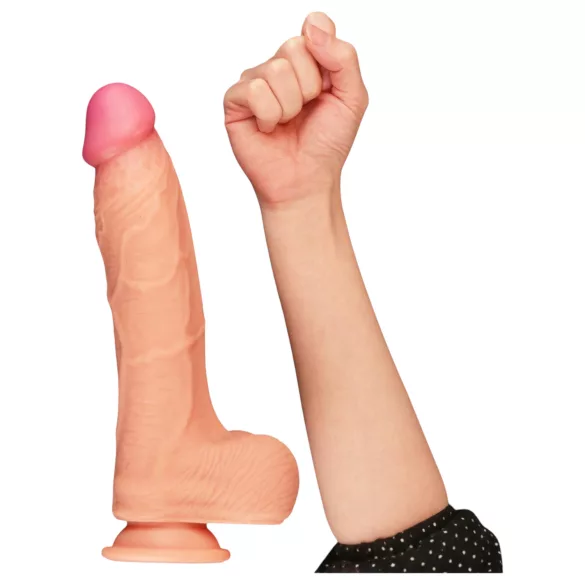 Lovetoy Nature Cock - consolador realista doble capa - 25cm - color natural