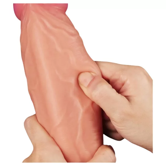 Lovetoy Nature Cock - consolador realista doble capa - 25cm - color natural