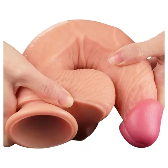 Lovetoy Nature Cock - consolador realista doble capa - 25cm - color natural