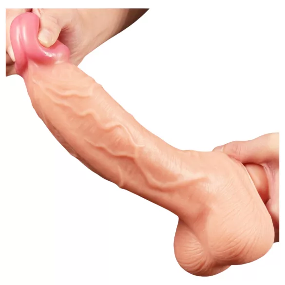 Lovetoy Nature Cock - consolador realista doble capa - 25cm - color natural