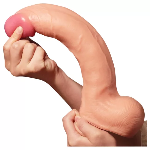 Lovetoy Nature Cock - Dildo realista doble capa - 30cm color natural