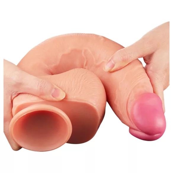 Lovetoy Nature Cock - Dildo realista doble capa - 30cm color natural
