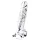 Lovetoy Flawless Clear - consolador con ventosa - 19 cm (transparente)