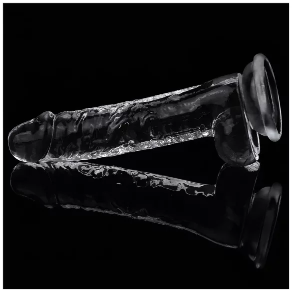 Lovetoy Flawless Clear - consolador con ventosa - 19 cm (transparente)