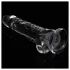 Lovetoy Flawless Clear - consolador con ventosa - 19 cm (transparente)