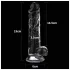 Lovetoy Flawless Clear - consolador con ventosa - 19 cm (transparente)