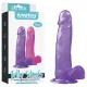 Lovetoy - consolador con ventosa - 20 cm - silicona lila