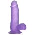 Jelly Studs Dildo con Succión - 15cm (lila)