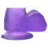 Jelly Studs Dildo con Succión - 15cm (lila)
