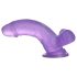 Jelly Studs Dildo con Succión - 15cm (lila)