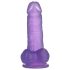 Jelly Studs Dildo con Succión - 15cm (lila)