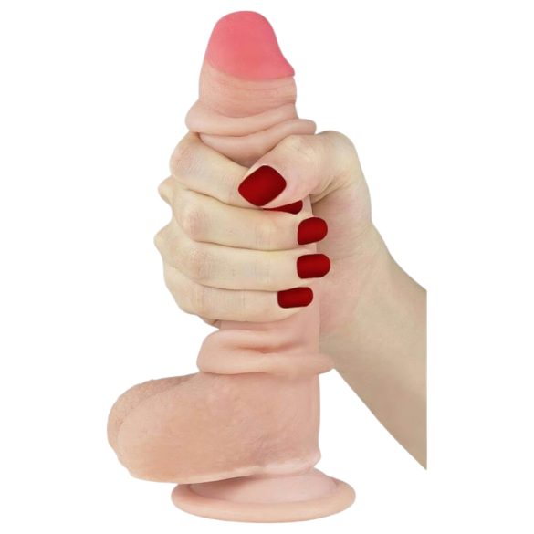 Dildo 18cm Piel Deslizante Lovetoy - Natural