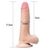 Dildo 18cm Piel Deslizante Lovetoy - Natural