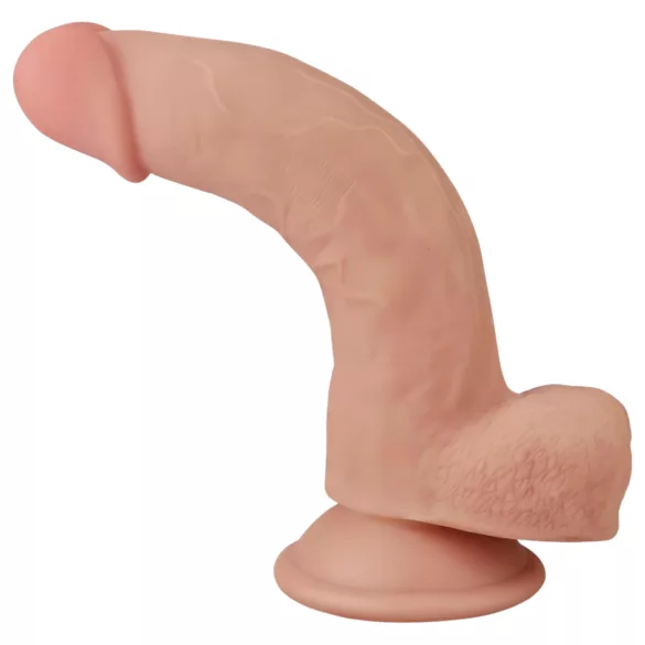 Lovetoy Sliding-Skin - dildo realista doble capa - 21cm - color natural