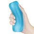 Lovetoy Training Master - masturbador doble textura - silicona azul