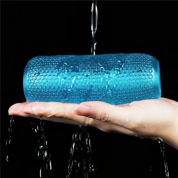 Lovetoy Training Master - masturbador doble textura - silicona azul