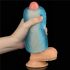Entrenador Doble Lovetoy - Masturbador con textura (azul)