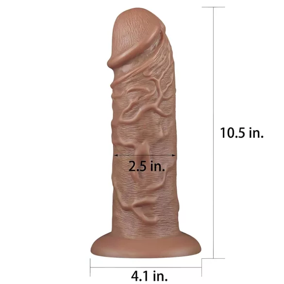 Lovetoy Chubby - consolador realista con ventosa - 25 cm - color natural