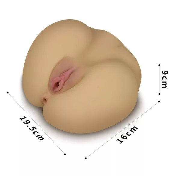 Lovetoy Streetgirl's - torso de vagina y ano de juguete (color carne)