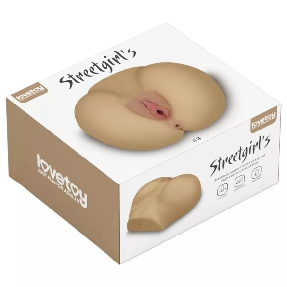 Lovetoy Streetgirl's - torso de vagina y ano de juguete (color carne)