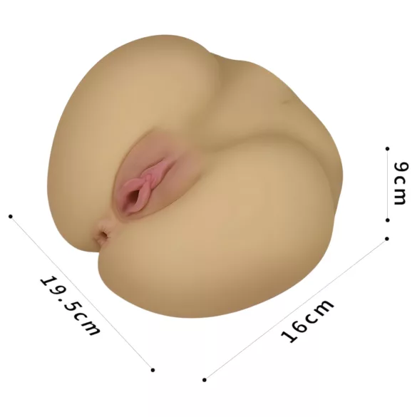 Lovetoy Streetgirl's - torso de vagina y ano de juguete (color carne)